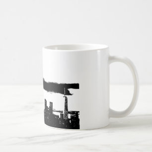 Caneca De Café Pop Art Black White NYC Nova Iorque