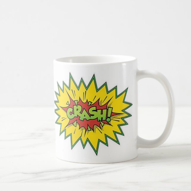 Caneca de Café - Pop Art Crash (Direita)