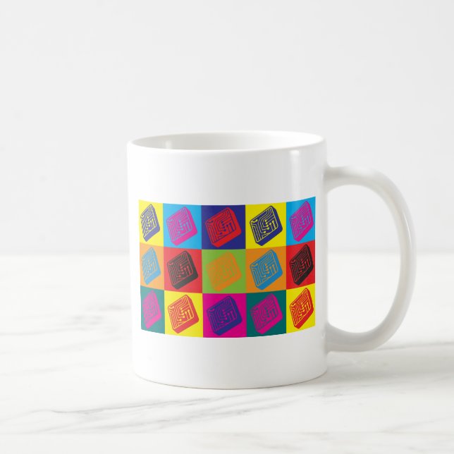 Caneca De Café Pop art da engenharia elétrica (Direita)