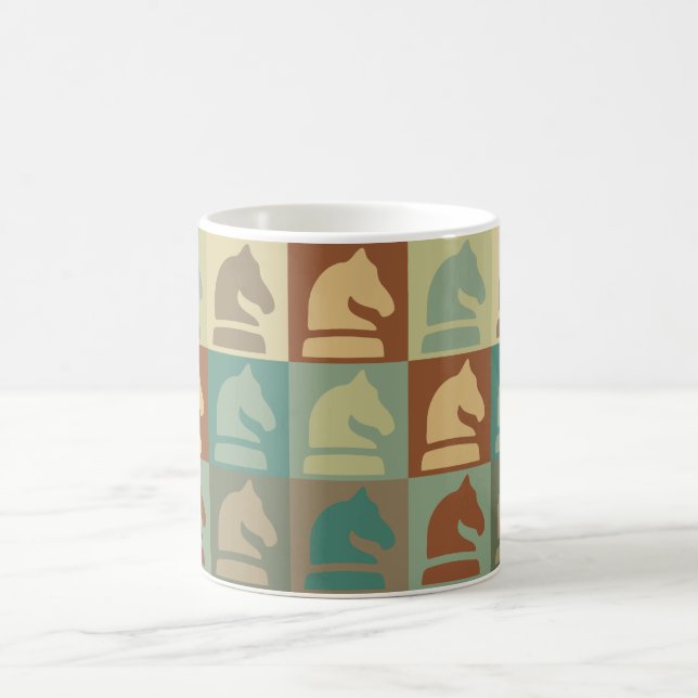Caneca De Café Pop art da xadrez (Centro)