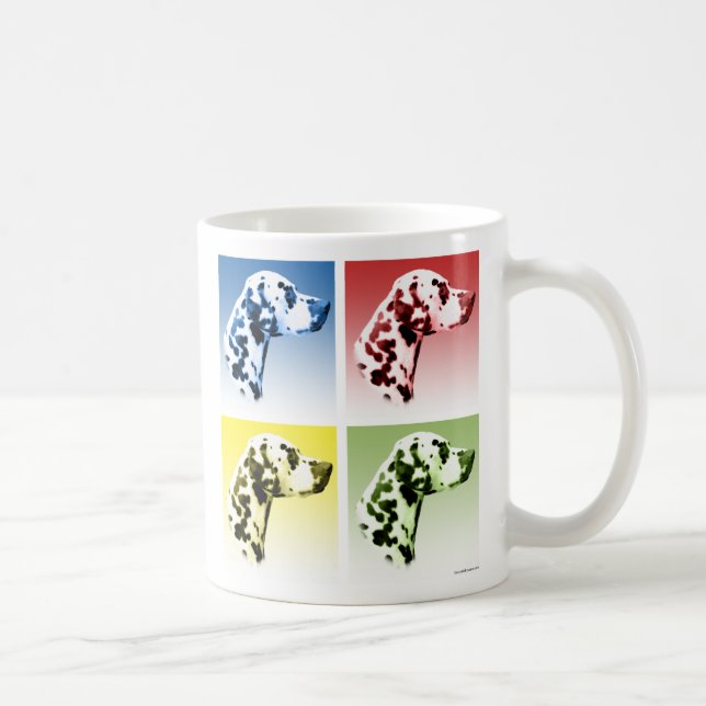 Caneca De Café Pop Art Dalmático (Direita)