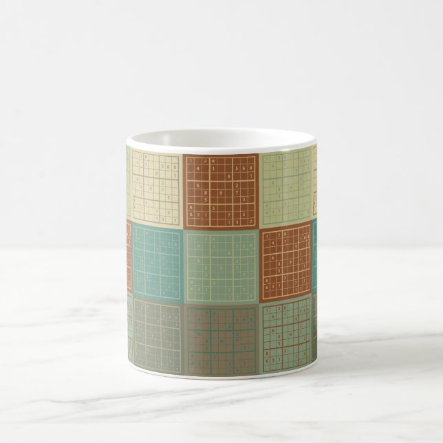 Caneca De Café Pop art de Sudoku (Centro)