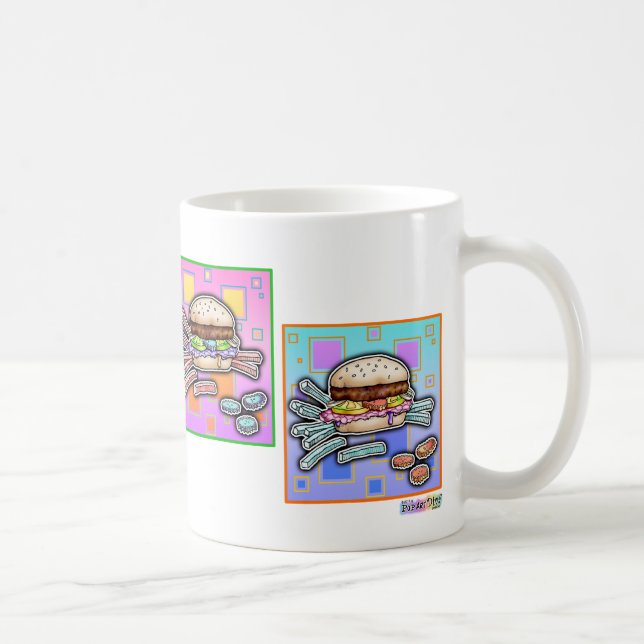 Caneca De Café Pop Art HAMBURGER MUG (Direita)