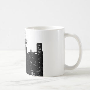 Caneca De Café Pop Art New York Silhouette