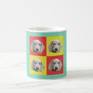 Caneca De Café Pop art parvo de Weimaraner