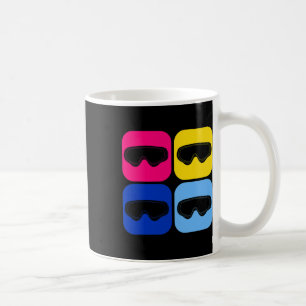 Caneca De Café Pop Art Snowboard Goggles Snowboard Snowboard Snow