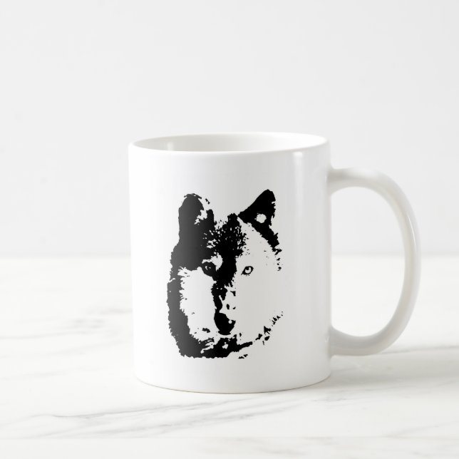 Caneca De Café Pop Art Wolf (Direita)