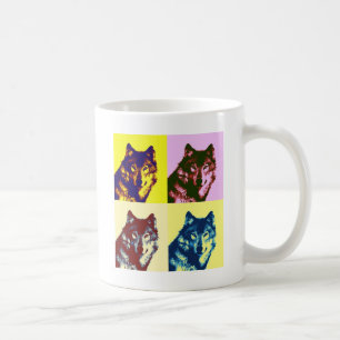 Caneca De Café Pop Art Wolf
