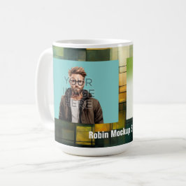 Caneca De Café Pop Cultura Assinável Adicionar Foto Personalizada