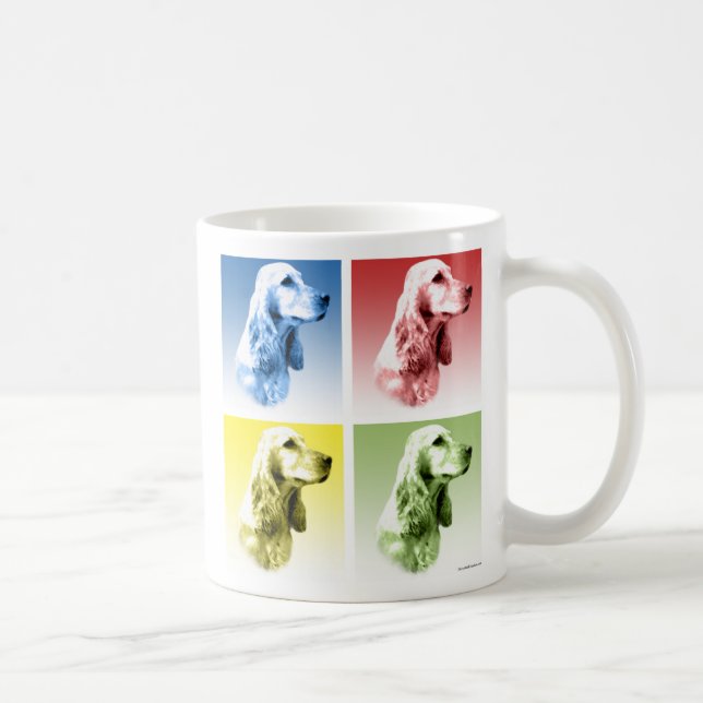 Caneca De Café Pop do Cocker Spaniel inglês (Direita)