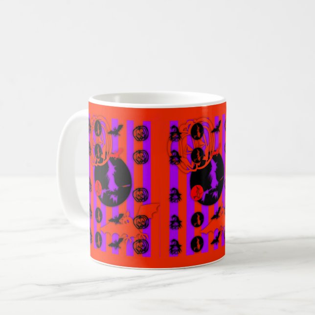Caneca De Café Pop Elétrica de Mug Halloween (Frente Esquerda)