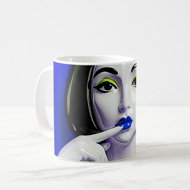 Caneca De Café Pop Muse Real (Frente Esquerda)