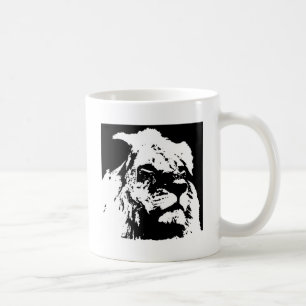 Caneca De Café Pop preto e branco