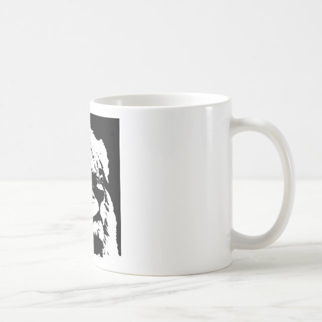 Caneca De Café Pop preto e branco (Direita)