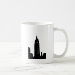 Caneca De Café Pop preto e branco Nova Iorque