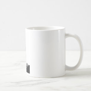 Caneca De Café Pop preto e branco Nova Iorque