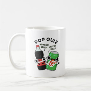 Caneca De Café Pop Quiz Engraçado Soda Pop Pun