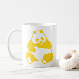 Caneca De Café Pop Yellow Panda Mug