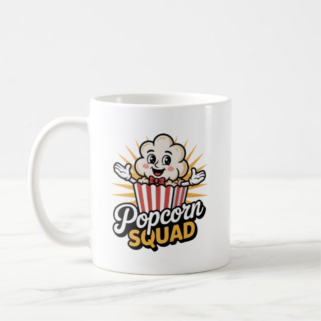 Caneca De Café Popcorn Squad (Esquerda)