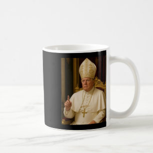 Caneca De Café Pope Trump Engraçado Engraçado Tremor Vaticano Ret