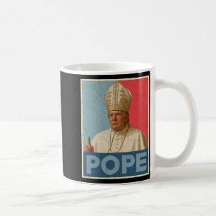 Caneca De Café Pope Trump Engraçado Presidente Trump Quer Ser O N