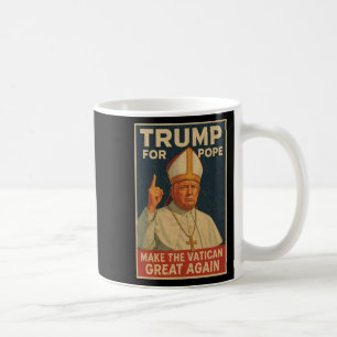 Caneca De Café Pope Trump Engraçado Presidente Trump Quer Ser O N