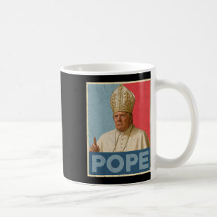 Caneca De Café Pope Trump Engraçado Presidente Trump Quer Ser O N