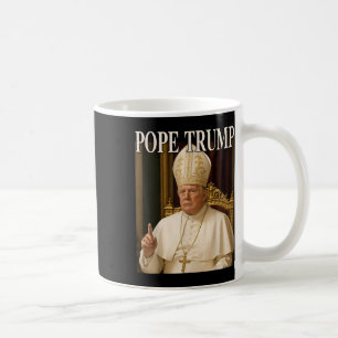 Caneca De Café Pope Trump Engraçado Presidente Trump se Declara