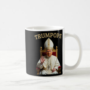 Caneca De Café Pope Trump Engraçado Presidente Trump se Declara
