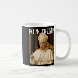 Caneca De Café Pope Trump Engraçado Presidente Trump se Declara