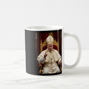 Caneca De Café Pope Trump Engraçado Presidente Trump Vaticano Chr