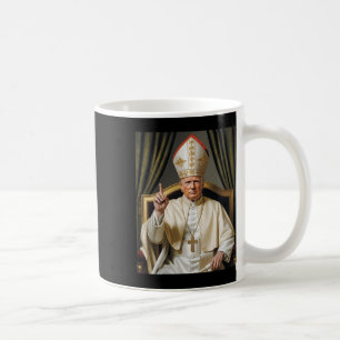 Caneca De Café Pope Trump Funny Trump Vaticano Christian Retro Ch