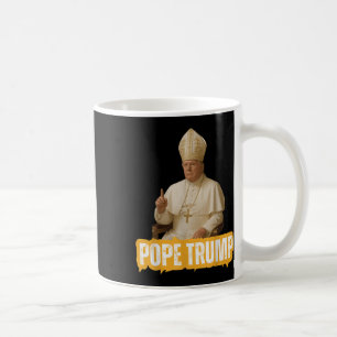 Caneca De Café Pope Trump Funny Trump Vaticano Christian Retro Ch