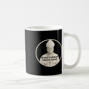 Caneca De Café Pope Trump Funny Trump Vaticano Christian Retro Ch