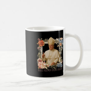 Caneca De Café Pope Trump Funny Trump Vaticano Christian Retro Ch