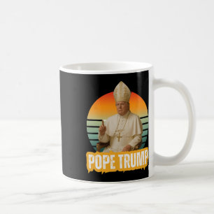 Caneca De Café Pope Trump Funny Trump Vaticano Christian Retro Ch