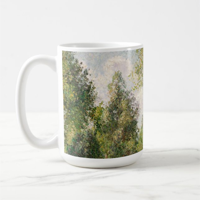 Caneca De Café Poplars, Éragny Camille Pissarro (Esquerda)