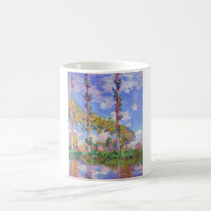 Caneca De Café Poplars no Sol, Monet