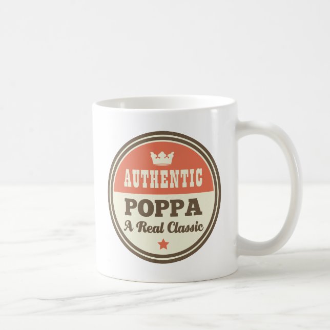 Caneca De Café Poppa autêntico um clássico real (Direita)