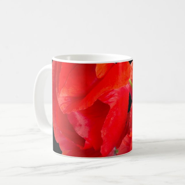Caneca De Café Poppies (Frente Esquerda)