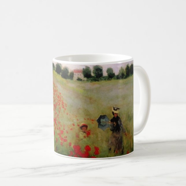 Caneca De Café Poppies Monet (Frente Esquerda)