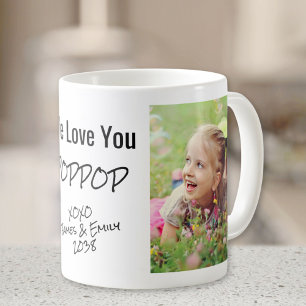 Caneca De Café Poppop Nós Te Amo Nomes De Fotos Personalizados