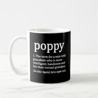 Caneca De Café Poppy Avô Definição Melhor Avô Poppy
