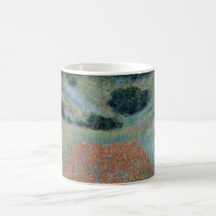 Caneca De Café Poppy Field em um Hollow próximo a Giverny (por Mo