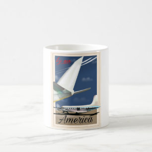 Caneca De Café Por Air - América