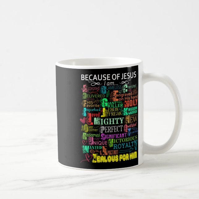 Caneca De Café Por Causa De Jesus Eu Sou Viciante (Direita)