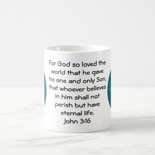 Caneca De Café Por Deus tanto amava o mundo... John 3:16 (Centro)