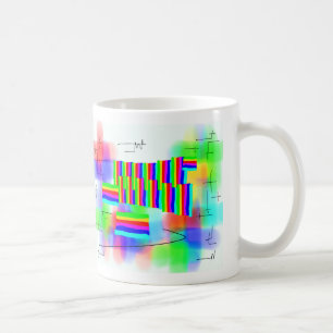 Caneca De Café por do sol abstrato