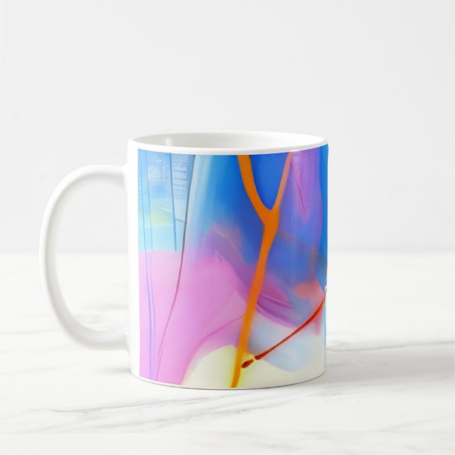 Caneca De Café Pôr do Sol Abstrato de Doce (Esquerda)