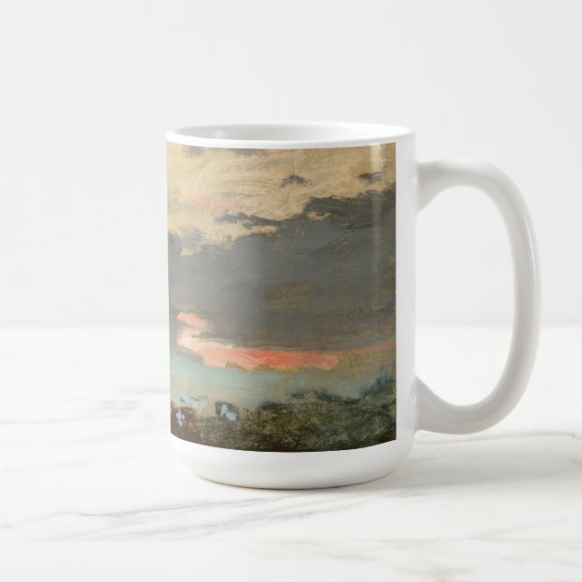 Caneca De Café Por do sol, baía de Saco (Direita)